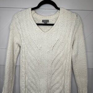 cupcakes & cashmere Cream V-Neck Sweater